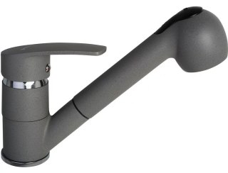 PYRAMIS Bateria PYRAMIS FIDO granit szary beton 090921838 kuchenna z wyciąganą wylewką szara