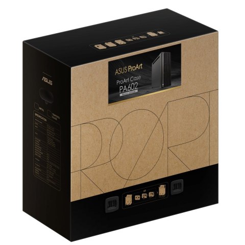 ASUS Obudowa Asus PROART PA602 WOOD METAL PWM BLACK ASUS Obudowa Asus PROART PA602 WOOD METAL PWM BLACK