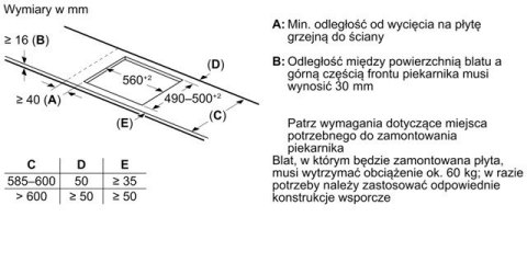 BOSCH Płyta indukcyjna BOSCH PUE611HC1E BOSCH Płyta indukcyjna BOSCH PUE611HC1E