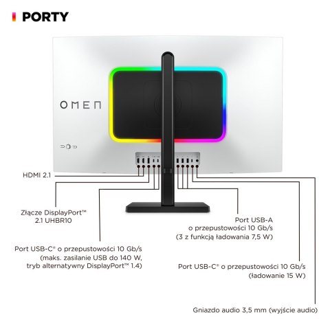 Hewlett-Packard MONITOR HP OLED, UHD 31,5" OMEN Transcend 32 (9R181E9) 240Hz Hewlett-Packard MONITOR HP OLED, UHD 31,5" OMEN Transcend 32 (9R181E9) 240Hz