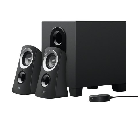 Logitech Zestaw głośników komputerowe Logitech 980-000413 (2.1; kolor czarny) Logitech Zestaw głośników komputerowe Logitech 980-000413 (2.1; kolor czarny)