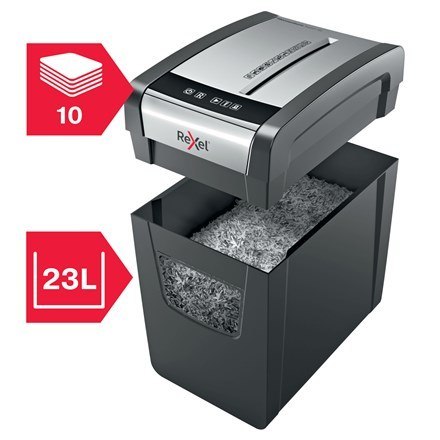 REXEL Rexel Niszczarka Momentum X410-SL Slimline, 10 kartek, 23 l kosz REXEL Rexel Niszczarka Momentum X410-SL Slimline, 10 kartek, 23 l kosz