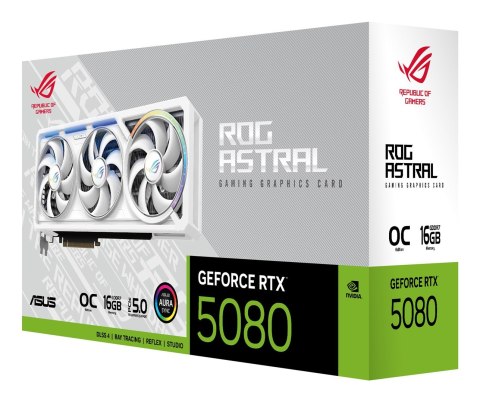 ASUS Karta graf. ASUS ROG ASTRAL RTX 5080 16GB OC WHITE ASUS Karta graf. ASUS ROG ASTRAL RTX 5080 16GB OC WHITE