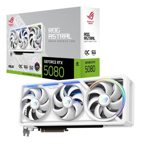 ASUS Karta graf. ASUS ROG ASTRAL RTX 5080 16GB OC WHITE ASUS Karta graf. ASUS ROG ASTRAL RTX 5080 16GB OC WHITE