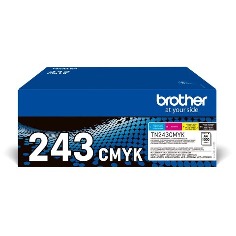 Brother Toner Brother zestaw TN243CMYK=TN-243CMYK, 1000 str. Brother Toner Brother zestaw TN243CMYK=TN-243CMYK, 1000 str.
