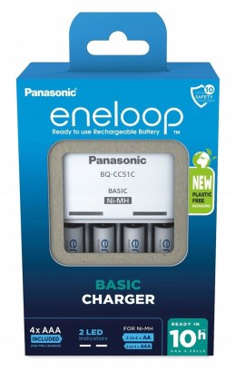 Panasonic ŁADOWARKA PANASONIC BASIC + 4x AAA ENELOOP 800 mAh
