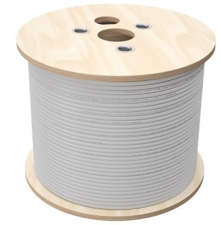 Q-LANTEC Q-LANTEC Kabel U/UTP kat.6, sieciowy, skrętka, LSOH, B2ca 4PR, 1Gb/s (10Gb/s do 55m), szary, 500m (KIU6LSOH500BQ)