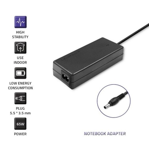 Qoltec Zasilacz Qoltec 50015.60W do notebooka Samsung (19 V; 3,15 A; 60W; 5.5 mm x 3.5 mm) Qoltec Zasilacz Qoltec 50015.60W do notebooka Samsung (19 V; 3,15 A; 60W; 5.5 mm x 3.5 mm)