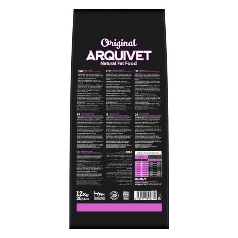 ARQUIVET Arquivet Original Adult Jagnięcina z ryżem 12 kg ARQUIVET Arquivet Original Adult Jagnięcina z ryżem 12 kg