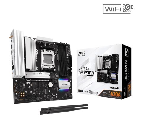 Asrock Płyta główna Asrock A620AM PRO RS WIFI Asrock Płyta główna Asrock A620AM PRO RS WIFI