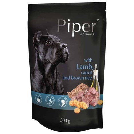 DOLINA NOTECI DOL.NOTECI Piper z jag.march i ryż. brąz. pies 500g DOLINA NOTECI DOL.NOTECI Piper z jag.march i ryż. brąz. pies 500g