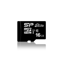 Silicon Power Karta pamięci Silicon Power microSDHC Elite 16GB CL10 UHS-1 (U1) + ADAPTER microSD-SD (SP016GBSTHBU1V10SP)