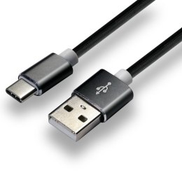 EverActive Kabel zasilający everActive CBS-1CB (USB - USB typu C ; 1m; kolor czarny)