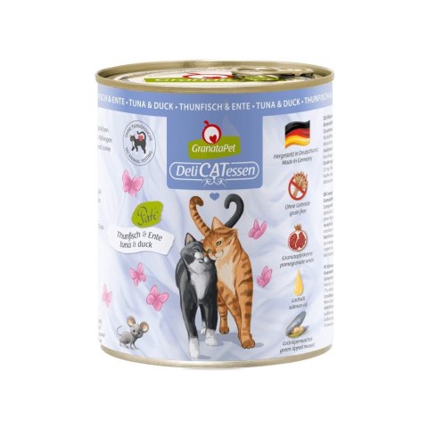 Fox4Pets GranataPet DeliCatessen tuńczyk i kaczka karma mokra dla kota 800g