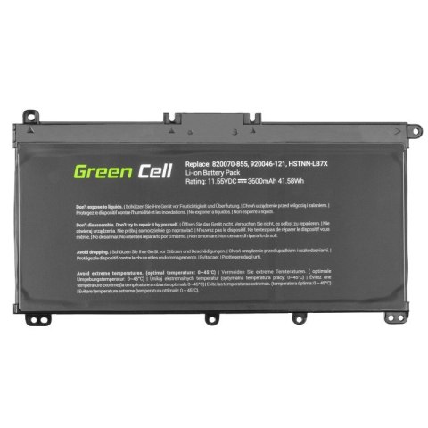 Green Cell GREEN CELL BATERIA HP145 TF03XL DO HP PAVILION 14 15 15T 15Z 17 17Z 3400MAH 11,55V Green Cell GREEN CELL BATERIA HP145 TF03XL DO HP PAVILION 14 15 15T 15Z 17 17Z 3400MAH 11,55V