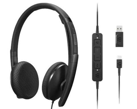 Lenovo Lenovo Zestaw słuchawkowy przewodowy VoIP Teams 4XD1M45626