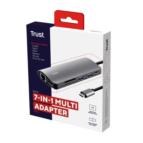 Trust Adapter TRUST DALYX 7-IN-1 USB-C