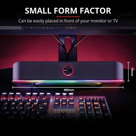 Trust Głośnik TRUST GXT619 THORNE RGB LED SOUNDBAR Trust Głośnik TRUST GXT619 THORNE RGB LED SOUNDBAR