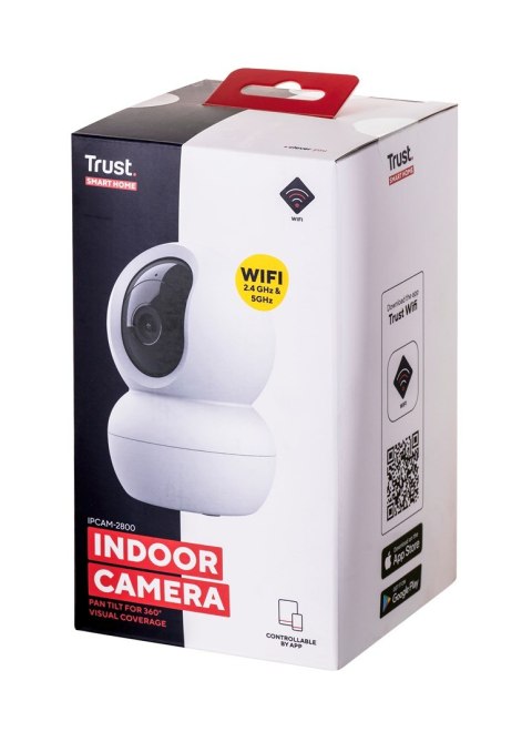 Trust Kamera IP Trust IPCAM-2800 Indoor PTZ Wi-Fi White Trust Kamera IP Trust IPCAM-2800 Indoor PTZ Wi-Fi White
