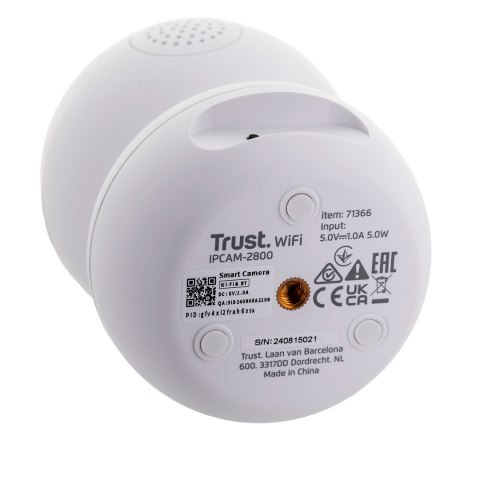 Trust Kamera IP Trust IPCAM-2800 Indoor PTZ Wi-Fi White Trust Kamera IP Trust IPCAM-2800 Indoor PTZ Wi-Fi White