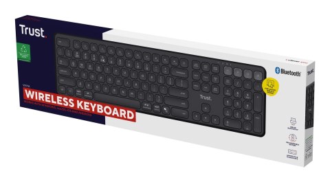 Trust Klawiatura Trust VAIYA WIRELESS US Black