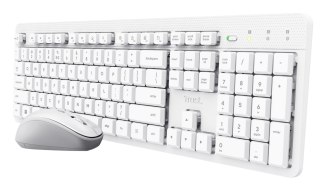 Trust Klawiatura + mysz Trust ODY II Wireless White US