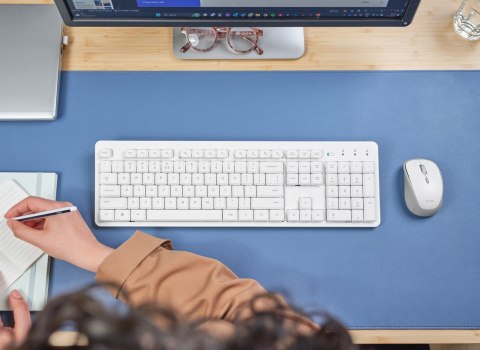 Trust Klawiatura + mysz Trust ODY II Wireless White US