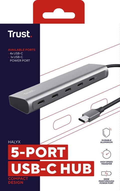 Trust Trust HALYX 5 Portowy USB-C HUB Trust Trust HALYX 5 Portowy USB-C HUB