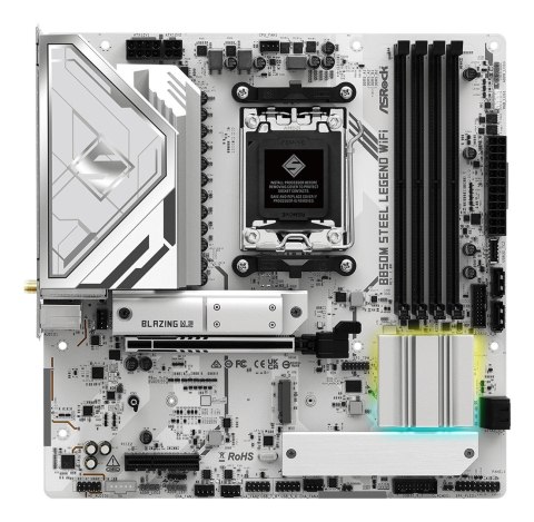 Asrock Płyta główna ASRock B850M Steel Legend WiFi Asrock Płyta główna ASRock B850M Steel Legend WiFi