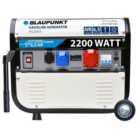 Blaupunkt Agregat prądotwórczy / generator 2,2 kW Blaupunkt 6,5 KM BPG-TP-2065-A38X (WYPRZEDAŻ) Blaupunkt Agregat prądotwórczy / generator 2,2 kW Blaupunkt 6,5 KM BPG-TP-2065-A38X (WYPRZEDAŻ)