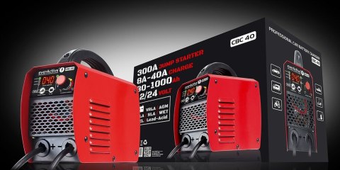 EverActive EVERACTIVE PROSTOWNIK SAMOCHODOWY Z ROZRUCHEM, INWERTEROWY, DO AKUMULATORA12V/24V CBC40 (WYPRZEDAŻ)