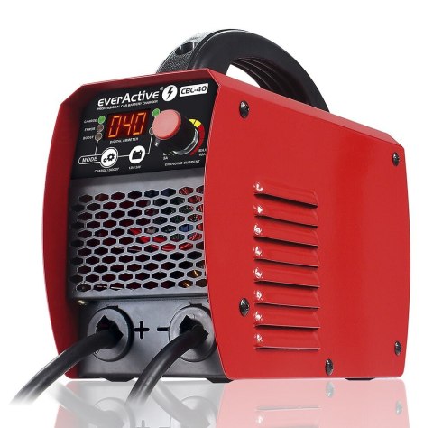 EverActive EVERACTIVE PROSTOWNIK SAMOCHODOWY Z ROZRUCHEM, INWERTEROWY, DO AKUMULATORA12V/24V CBC40 (WYPRZEDAŻ)