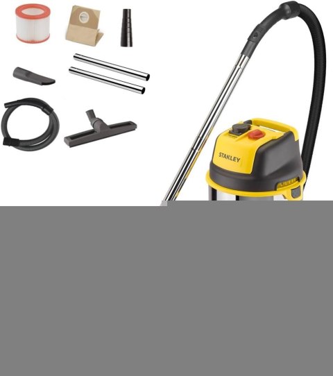 Odkurzacz przemysłowy STANLEY Wet&Dry SXVC30XTDE (1600W; kolor czarny) Odkurzacz przemysłowy STANLEY Wet&Dry SXVC30XTDE (1600W; kolor czarny)