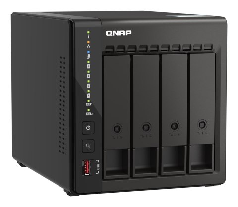 QNAP Qnap TS-453E-8G, Tower, 4 x 2.5"/3.5" SATA , Intel Celeron J6412 4C/4T, 8 GB DDR4 onboard not expandable, 2 x 2.5GbE, External a QNAP Qnap TS-453E-8G, Tower, 4 x 2.5"/3.5" SATA , Intel Celeron J6412 4C/4T, 8 GB DDR4 onboard not expandable, 2 x 2.5GbE, External a