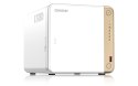 QNAP Qnap TS-462-4G, Tower, 4 x 2.5"/3.5" SATA , Intel Celeron N4505 2C/2T, 4 GB DDR4 onboard not expandable, 1 x 2.5GbE, External ad