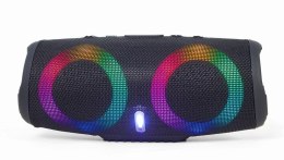 GEMBIRD GEMBIRD PRZENOŚNY GŁOŚNIK BLUETOOTH LED RMS 2X 5W, WBUDOWANY MIKROFON, KOLOR CZARNY, USB, AUX, MICROSD
