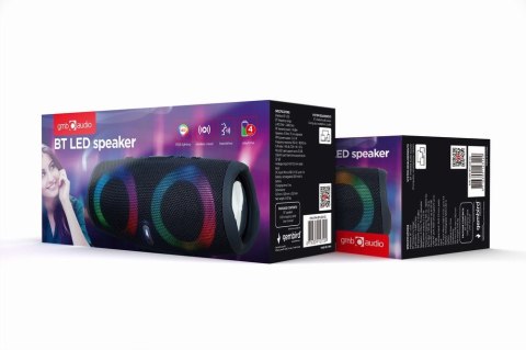 GEMBIRD GEMBIRD PRZENOŚNY GŁOŚNIK BLUETOOTH LED RMS 2X 5W, WBUDOWANY MIKROFON, KOLOR CZARNY, USB, AUX, MICROSD GEMBIRD GEMBIRD PRZENOŚNY GŁOŚNIK BLUETOOTH LED RMS 2X 5W, WBUDOWANY MIKROFON, KOLOR CZARNY, USB, AUX, MICROSD