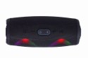 GEMBIRD GEMBIRD PRZENOŚNY GŁOŚNIK BLUETOOTH LED RMS 2X 5W, WBUDOWANY MIKROFON, KOLOR CZARNY, USB, AUX, MICROSD
