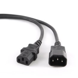 GEMBIRD Kabel GEMBIRD PC-189 (C13 / IEC C13 / IEC 320 C13 - C14 ; 1,8m; kolor czarny)