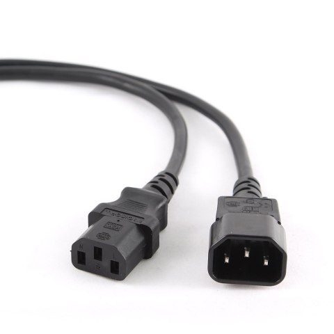 GEMBIRD Kabel GEMBIRD PC-189 (C13 / IEC C13 / IEC 320 C13 - C14 ; 1,8m; kolor czarny) GEMBIRD Kabel GEMBIRD PC-189 (C13 / IEC C13 / IEC 320 C13 - C14 ; 1,8m; kolor czarny)