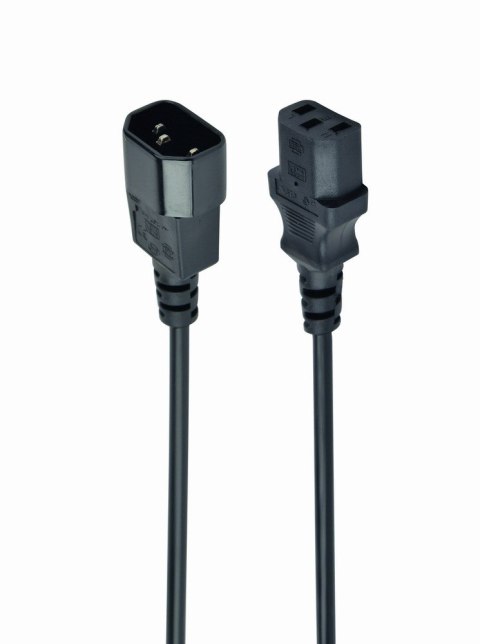 GEMBIRD Kabel GEMBIRD PC-189 (C13 / IEC C13 / IEC 320 C13 - C14 ; 1,8m; kolor czarny) GEMBIRD Kabel GEMBIRD PC-189 (C13 / IEC C13 / IEC 320 C13 - C14 ; 1,8m; kolor czarny)