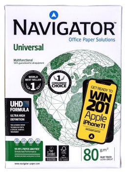 Igepa Papier xero ksero biurowy Universal Premium Navigator 8247A80 (A4; 80g/m2; 500 szt.arkuszy; papier biały)