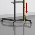 Maclean MACLEAN STAND / WÓZEK DO TV, PÓŁKA NA KAMERĘ, NA KÓŁKACH, 37-70", MAX. OBCIĄŻENIE 45KG/5KG PÓŁKA, MAX. VESA 600X400 MC-113 B