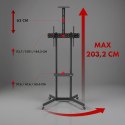 Maclean MACLEAN STAND / WÓZEK DO TV, PÓŁKA NA KAMERĘ, NA KÓŁKACH, 37-70", MAX. OBCIĄŻENIE 45KG/5KG PÓŁKA, MAX. VESA 600X400 MC-113 B