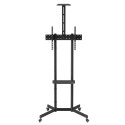 Maclean MACLEAN STAND / WÓZEK DO TV, PÓŁKA NA KAMERĘ, NA KÓŁKACH, 37-70", MAX. OBCIĄŻENIE 45KG/5KG PÓŁKA, MAX. VESA 600X400 MC-113 B