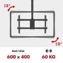 Maclean MACLEAN UCHWYT SUFITOWY DLA TV, MAX. OBCIĄŻENIE 60KG, 43-86", MAX VESA 600X400 MC-112 B