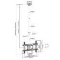 Maclean Uchwyt sufitowy do telewizora Maclean MC-803 (sufitowy; 23" - 100"; max. 50kg)