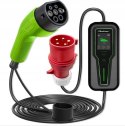 Qoltec Qoltec Mobilna ładowarka do samochodu elektrycznego EV z regulacją 2w1 Typ2 SCHUKO 3.5kW 230V LCD Przenośna Wallbox 5m