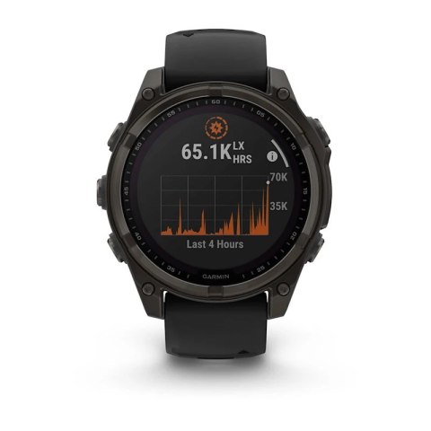 Garmin Zegarek sportowy Garmin Fenix 8 Solar Sapphire Titanium Carbon Grey 47mm Tytanowy Garmin Zegarek sportowy Garmin Fenix 8 Solar Sapphire Titanium Carbon Grey 47mm Tytanowy
