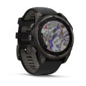 Garmin Zegarek sportowy Garmin Fenix 8 Solar Sapphire Titanium Carbon Grey 47mm Tytanowy